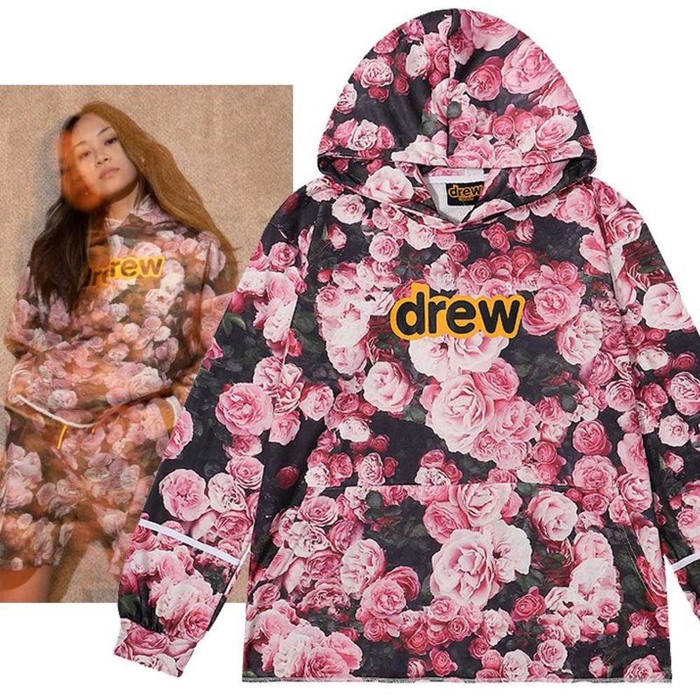 Like New Drew House Flowers Hoodie